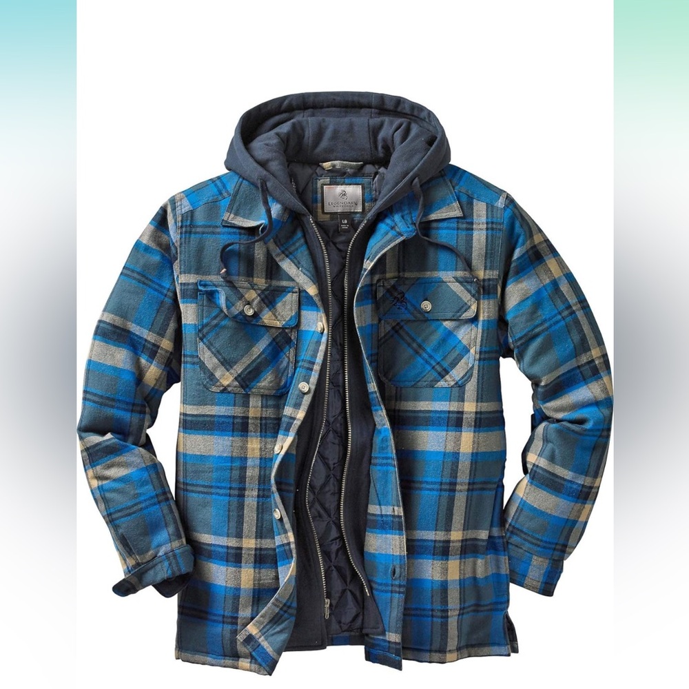 Legendary Whitetails Men's Maplewood Hooded Shirt Jacket